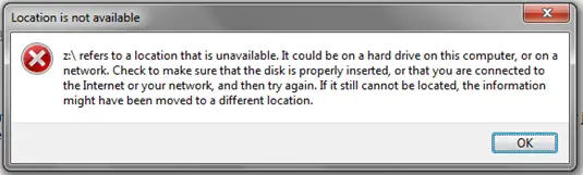 location is unavailable